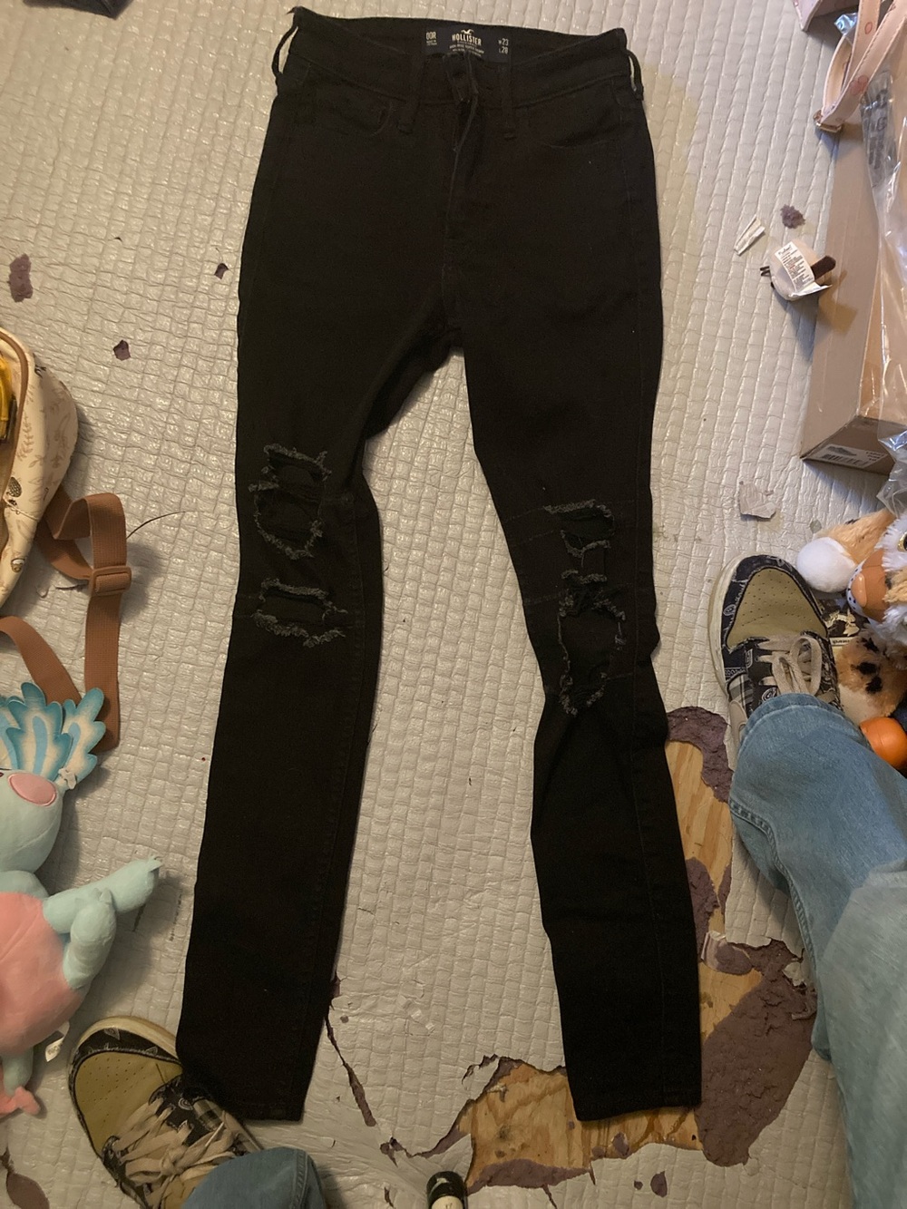 Hollister Black High-Rise Super Skinny Jeans